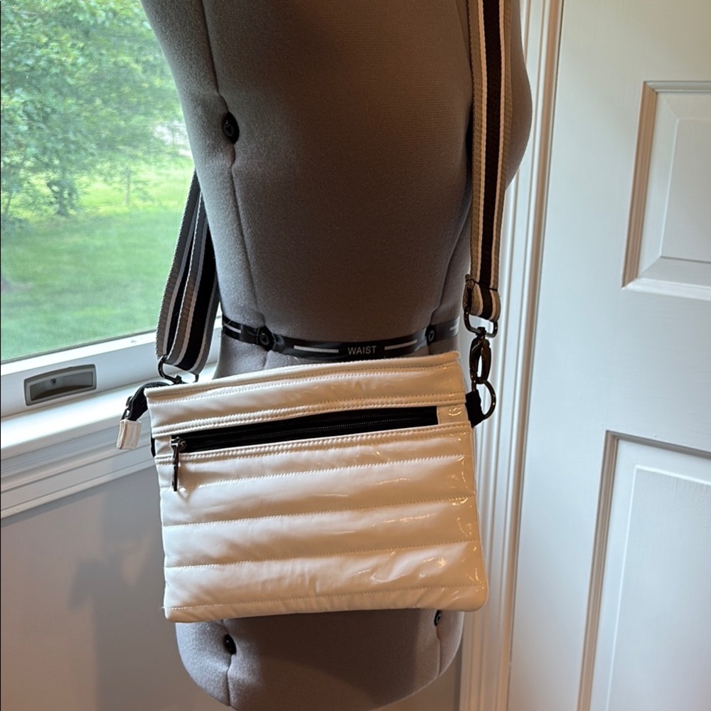 THINK ROYLN White Crossbody Bag with Adjustable Strap